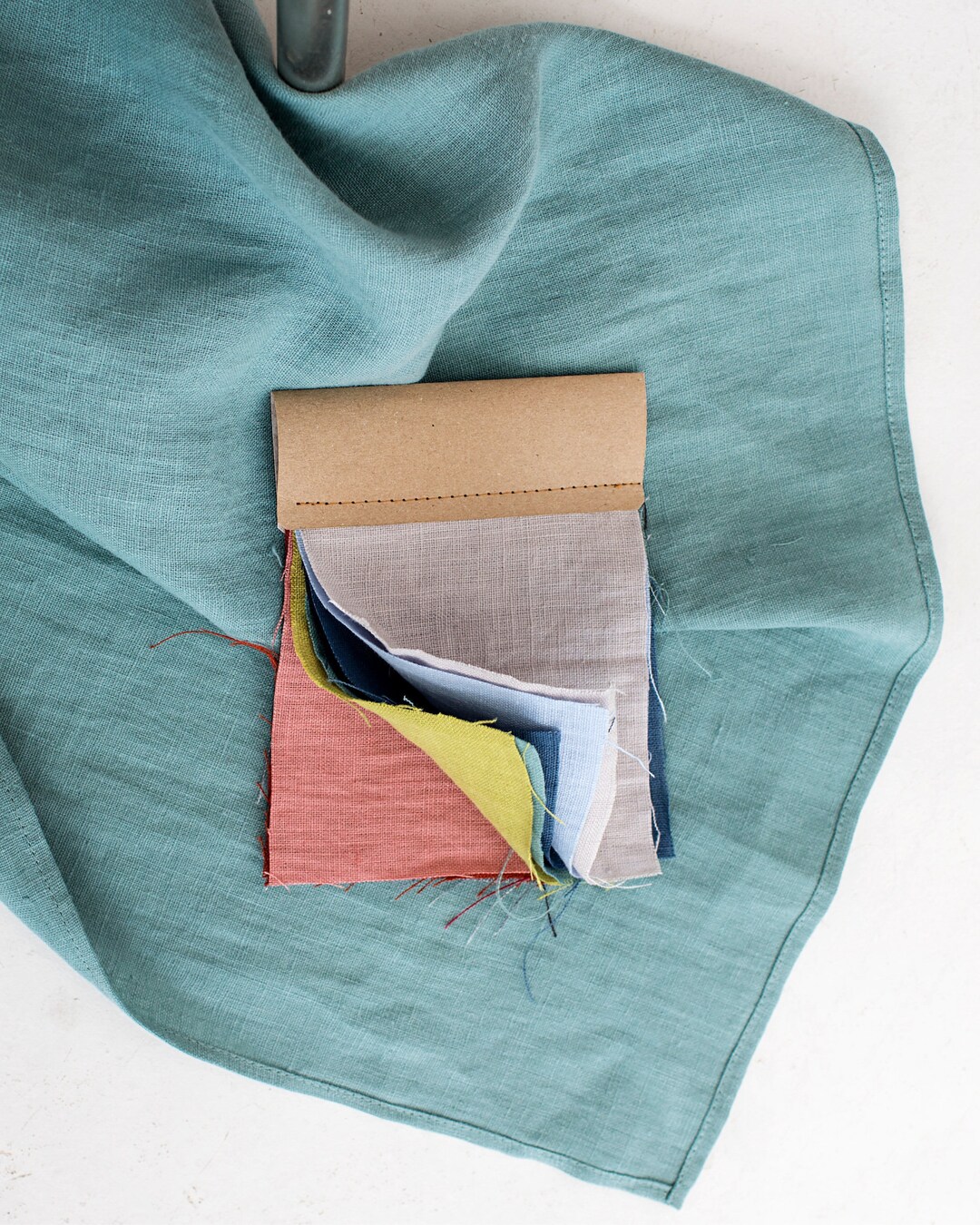 Linen Fabric Scraps 18 Colors Palette Sample Set Linen Etsy