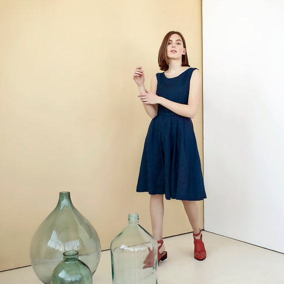 Cocktail Dresses for Wedding Guest - Spring Style Linen Clothing Ideal for  Bridesmaid or Mother of the Bride Dress - Elegant Party Outfit - Etsy UK
