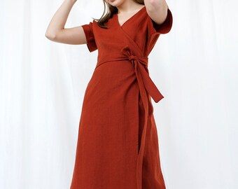 Warehouse red wrap dress cheap