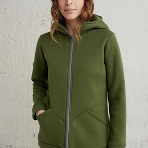 Hoodie med dragkedja, Vinterhoodie, Unika sista minuten-presenter, Damkläder, Jackor och kappor, Casualhoodie, Varm hoodie med fickor bild 2