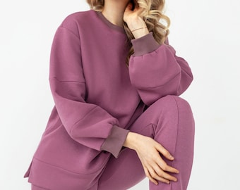 Winter Outfit, Hoodies And Sweatshirts For Women, Lounge And Sleep Outfit, Hooded Sweat Outfit, Women Lounge Wear Set, Comfy Tracksuit