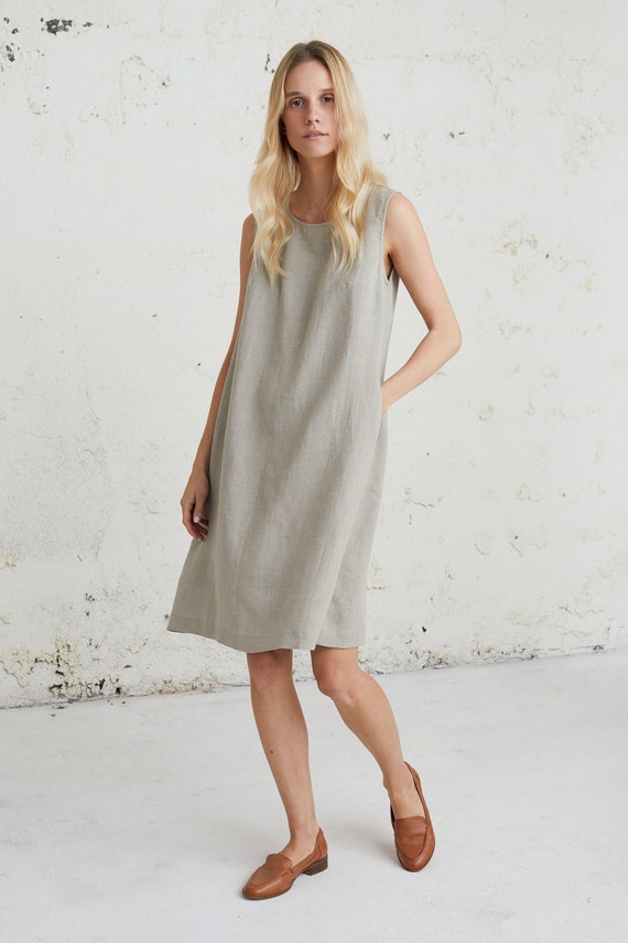 Comfy Linen Dress, Lounge And Sleepwear, Maternity Dress, Loose Linen Dress, Minimalist Clothing, Modest Linen Dress, Mid Century Modern Comfy Linen Dress, Lounge And Sleepwear, Maternity Dress, Loose Linen Dress, Minimalist Clothing, Modest Linen Dress, Mid Century Modern