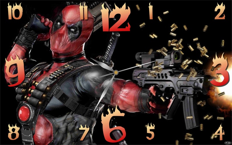 deadpool head alarm clock