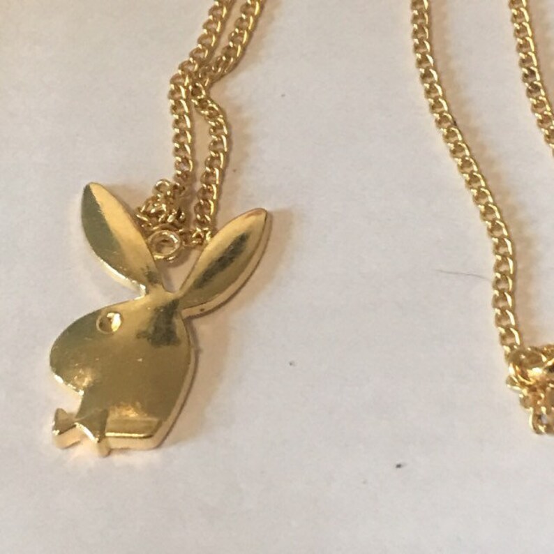 Gold plated playboy necklace