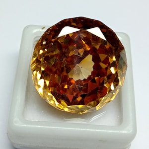 Natural Zircon Petrol Color Round Cut Shape Loose Gemstone Genuine Petrol Color Zircon Gemstone