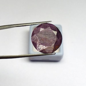 100 % natürliche Silber Glanz Rubin unbehandelt unbeheizt Runde geschnitten Form lose Edelstein