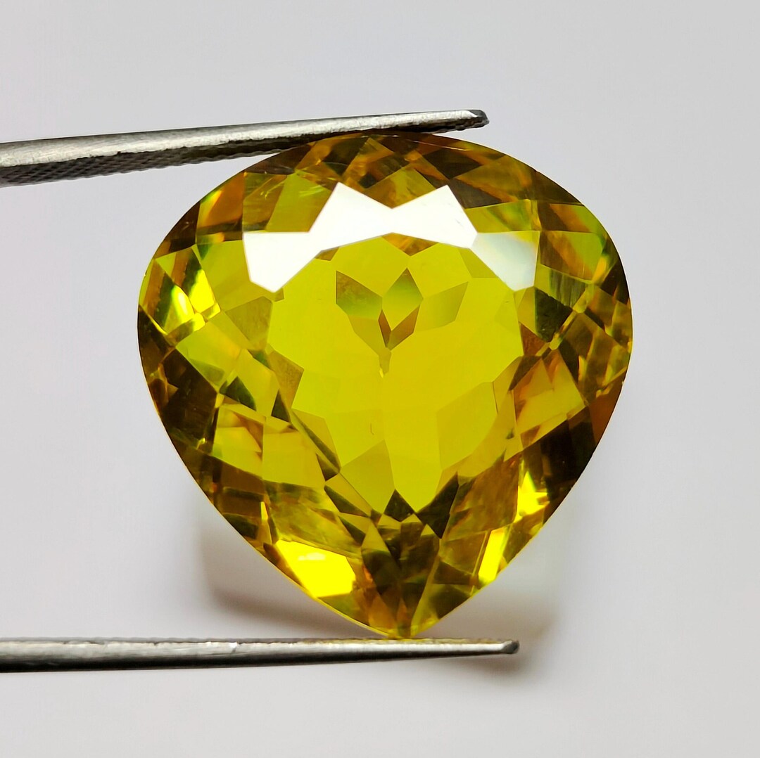 Color Changing Zircon Loose Gemstone: Natural Green Yellow Fancy Cut ...