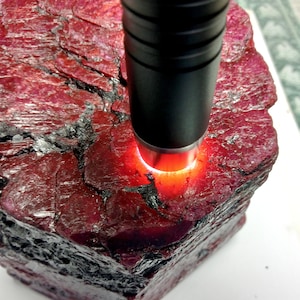 African Red Ruby Rough Gemstone: Natural Dyed Ruby