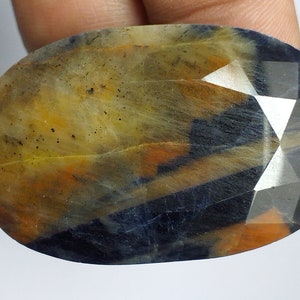 100% Natural Untreated Unheated Bio Color Sapphire Oval Shape Loose Gemstone