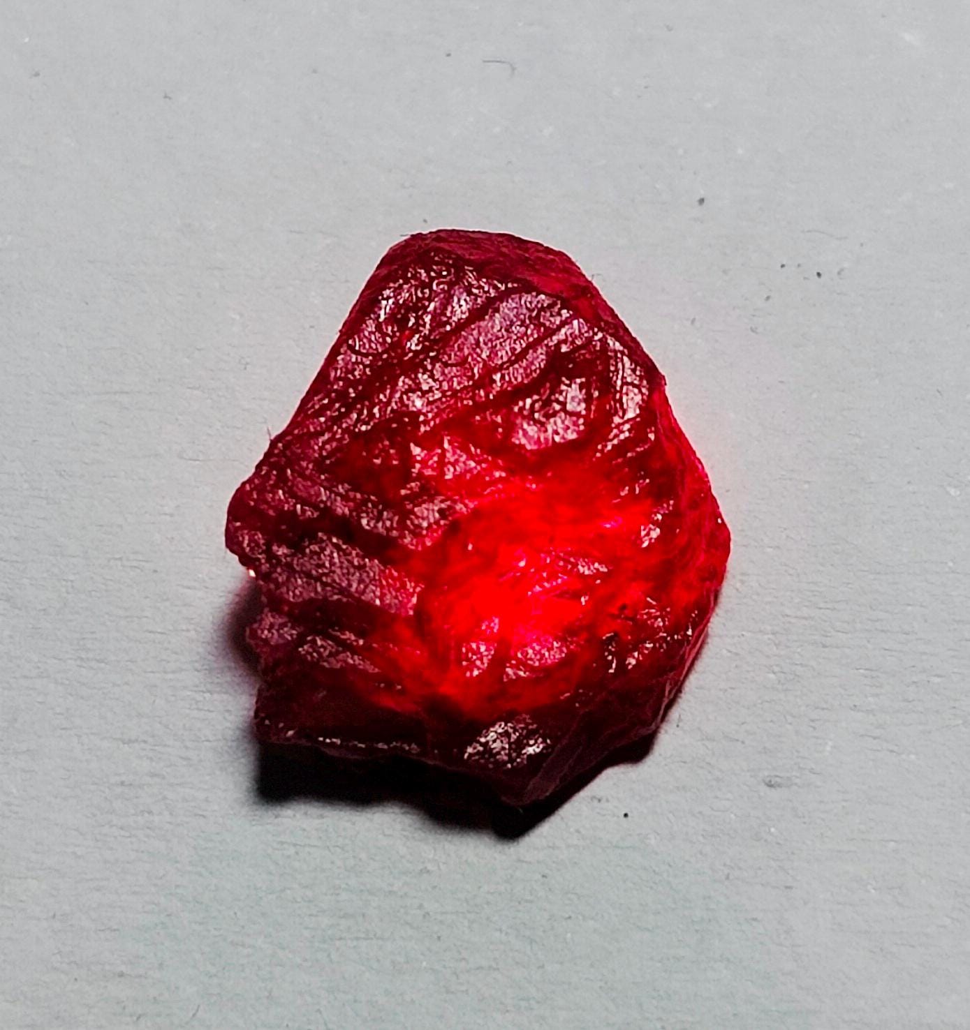 Natural Burma Red Ruby Rough Gemstone: Loose Ruby Crystal - Etsy Israel