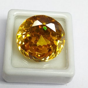 Natural Yellow Zircon Round Cut Loose Gemstone image 2