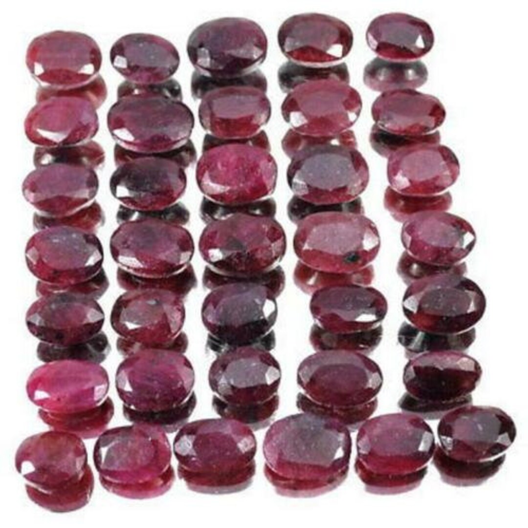 200 Cts Natural Red Ruby Oval Cut Loose Gemstone Lot - Etsy