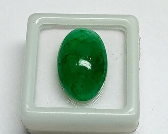 Naturel Vert Émeraude 10.27Ct Desseré Gemme Certifié Colombien Coupe