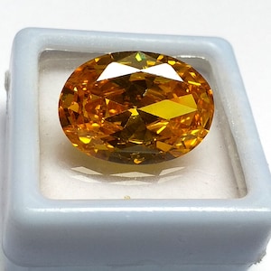 20.10 Cts  Beautiful Natural Yellow Zircon Oval Cut Loose Gemstone