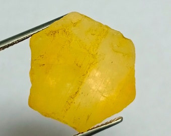 Zafiro amarillo natural en bruto: origen de Sri Lanka
