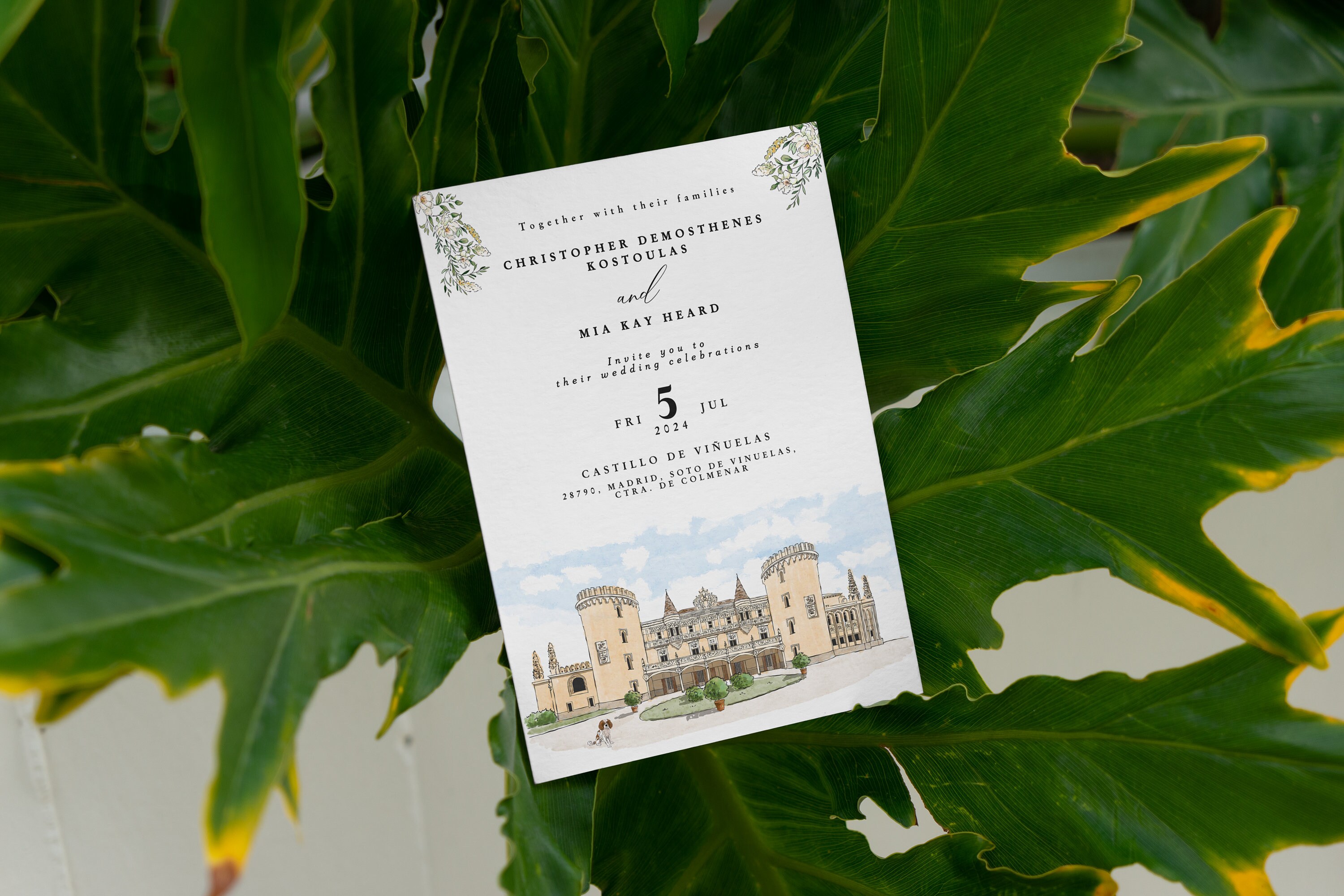 Hand Drawn Wedding Venue Illustration | Custom | Digital - Etsy