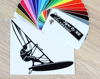 Windsurfing Decal | Etsy
