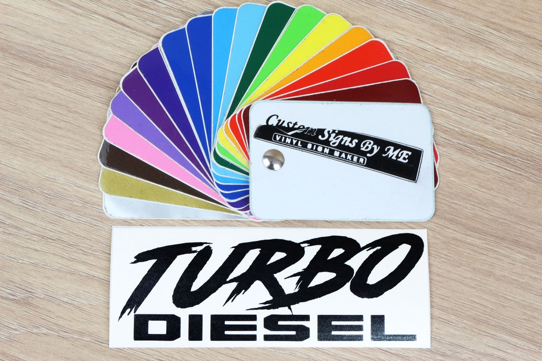 Turbo Diesel Funny Car Sticker Vinyl Decal Adhesive Etsy