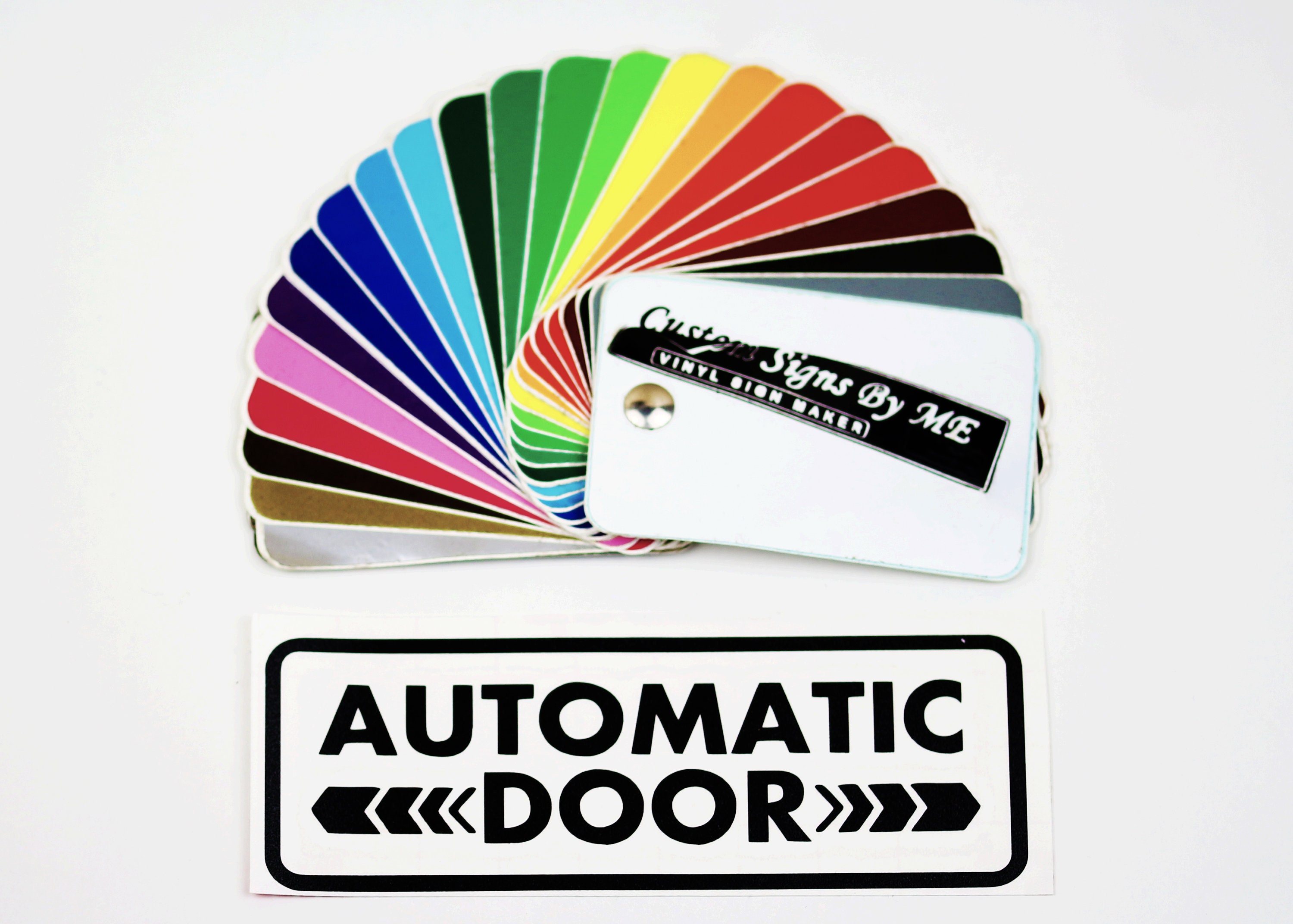 Small AUTOMATIC DOOR Sticker Car Van Side Door Vinyl Decal Etsy