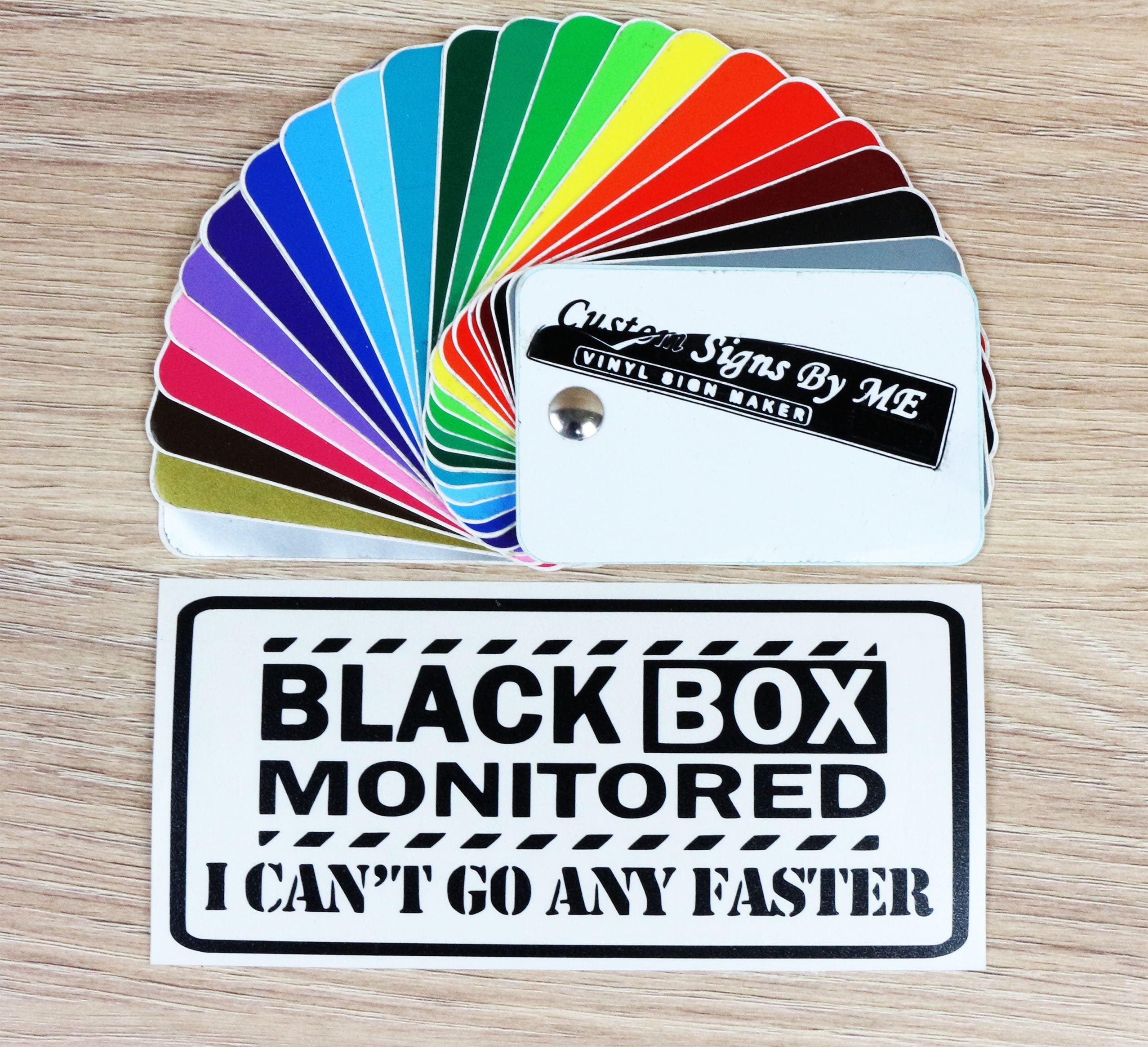 Black Box Monitored Car Sticker Vinyl Decal Adhesive Etsy