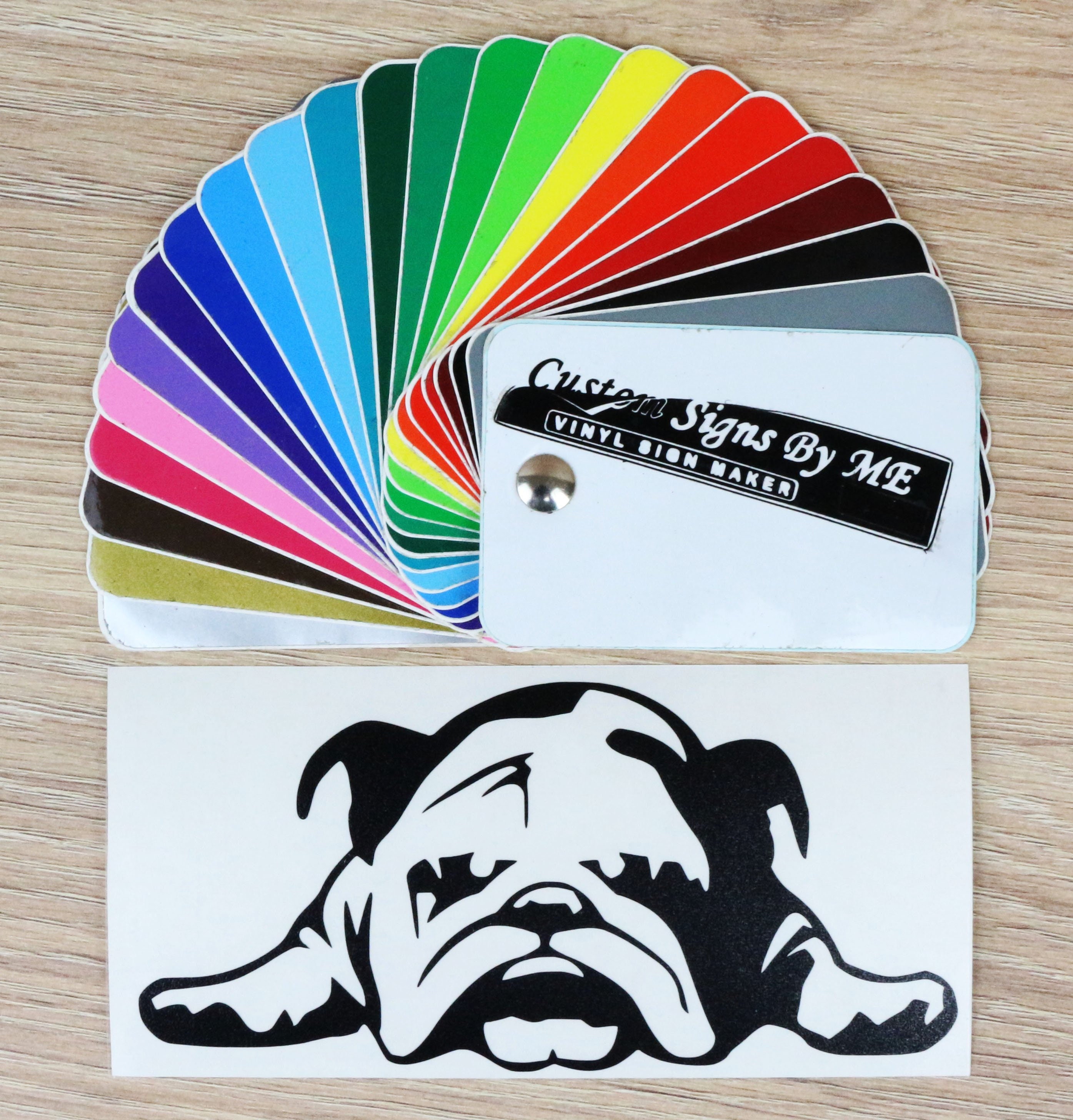 Bulldog Vinyl Decal Sticker Craft Supplies & Tools Papercraft Paper ...