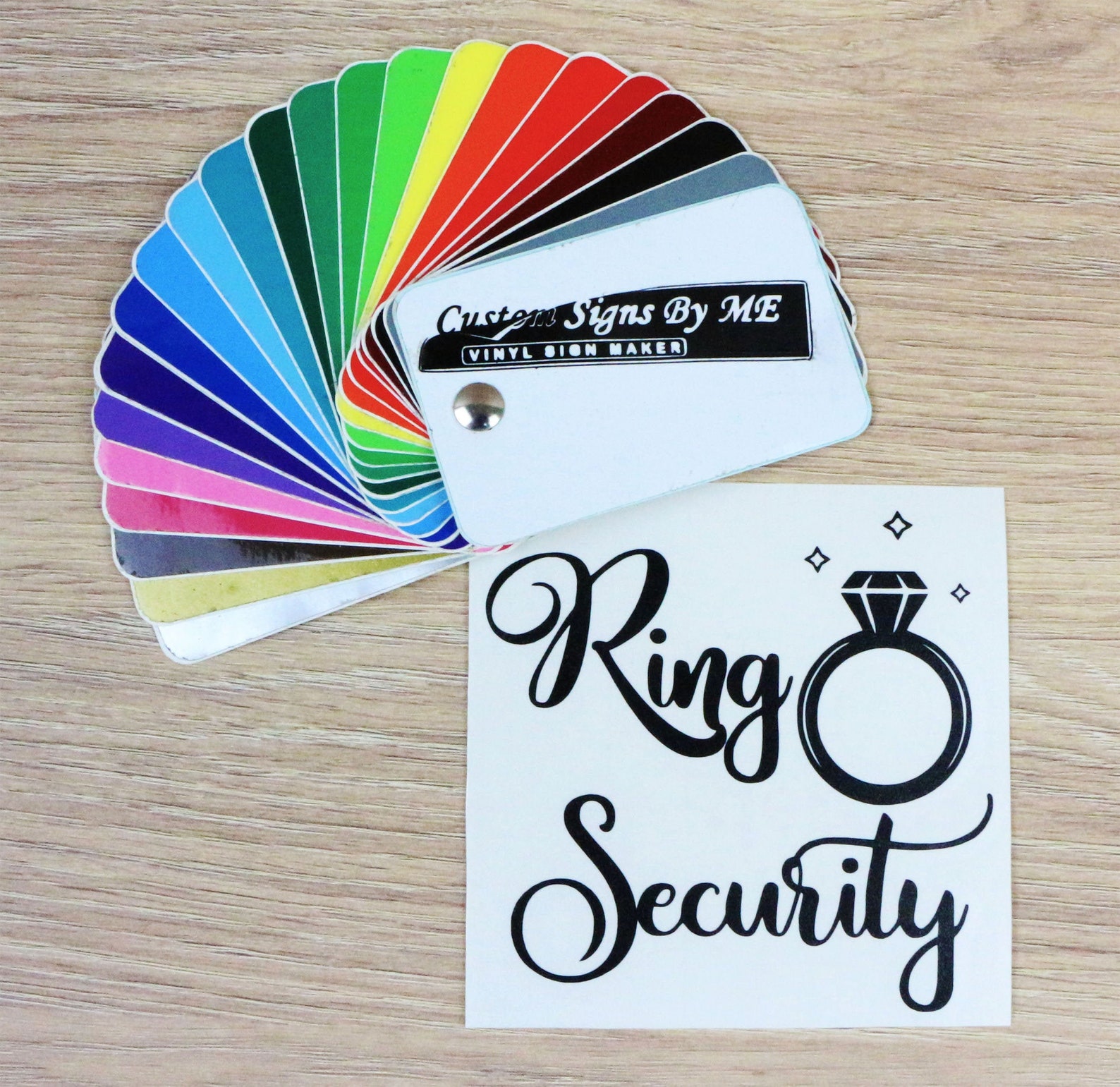 Personalised Ring Security Sticker Decal Adhesive For Wedding Etsy