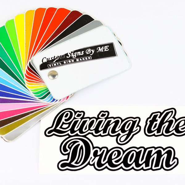 Living the Dream Sticker Etsy