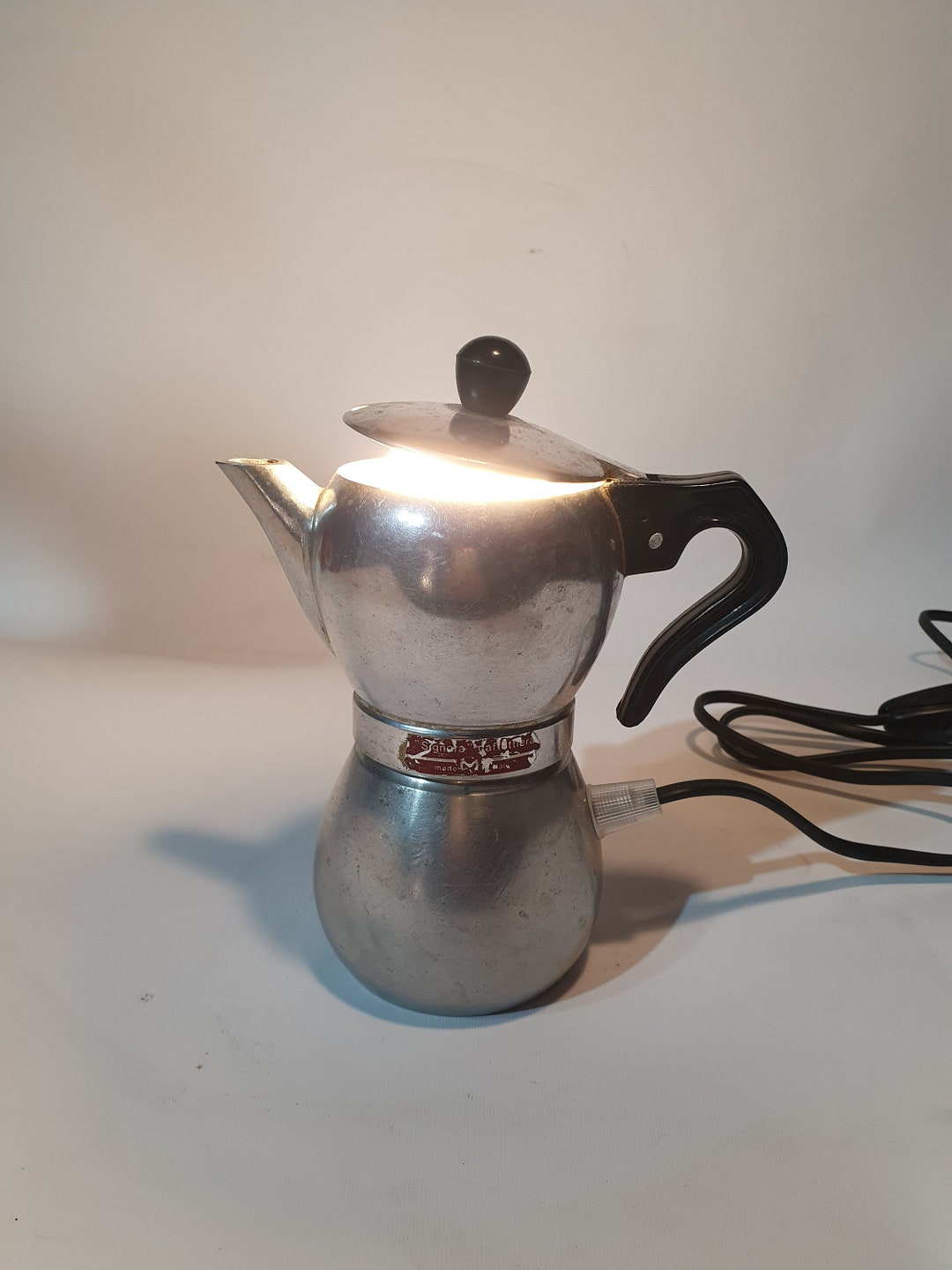 Artisan Lamp Table Lamp Coffee Pot Lamp Vintage Lamp Etsy