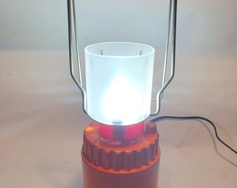 Handgefertigte Lampe, Tischlampe, Campinglampe, Designlampe, Ofenlampe, Plen Luftlampe