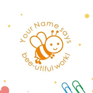Sellos de profesor personalizados, Sello de abeja, Sellos de profesor personalizados, Regalos de maestro, Sello de autoentintado personalizado, Sellos