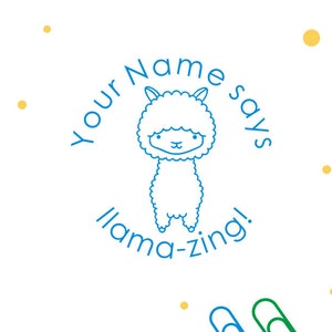 Selos de professor personalizados, selos de lhama-zing, selos de professor personalizados, selos de presentes de professores, carimbo autotintado personalizado, selos de lhama