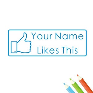 Timbres personnalisés pour les enseignants, aime ce timbre, timbres personnalisés, timbres d’enseignants, timbre-cadeau pour les enseignants, timbres Facebook, timbres auto-inking personnalisés