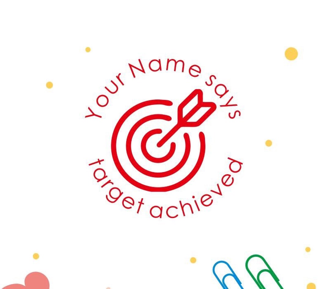 Personalised Teacher Stamps, Target Stamp, Custom Teacher Stamps, Teacher Gifts, Custom Self