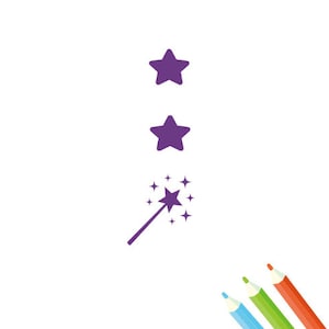 Personalisierte Lehrer Stempel, Stern und Wunsch Stempel, Individuelle Lehrer Stempel, Lehrer Stempel, Lehrer Geschenk Stempel, Individueller selbstfärbender Stempel