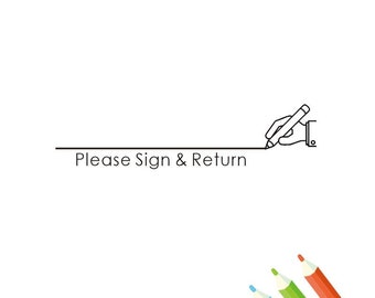 Personalised Sign & Return Stamps, Custom Teacher Stamps, Teacher Sign and Return Stamp, Teacher Gifts, Parents Sign Stamps, teacher stamp