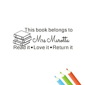 This Book Belongs To stamp, From The Library Of stamps,custom teacher library stamps,Personalised This Book Belongs To stamps, library stamp