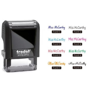 Personalised Teacher Name Stamps, Name Stamp, signature stamp, Custom Teacher Name Stamps, Custom Name Stamps, Stamps
