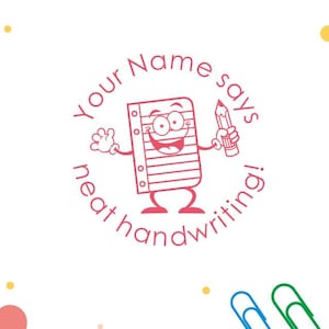 Gepersonaliseerde leraar stempels, nette schrijven postzegels, aangepaste leraar stempels, leraar geschenken stempels, aangepaste zelf-inkt stempel, leuke potlood stempels