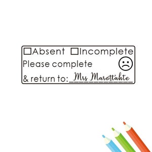 Gepersonaliseerde lerarenstempels, onvolledige postzegels Adsent, aangepaste lerarenstempels, leraarszegels, cadeaustempel leraar