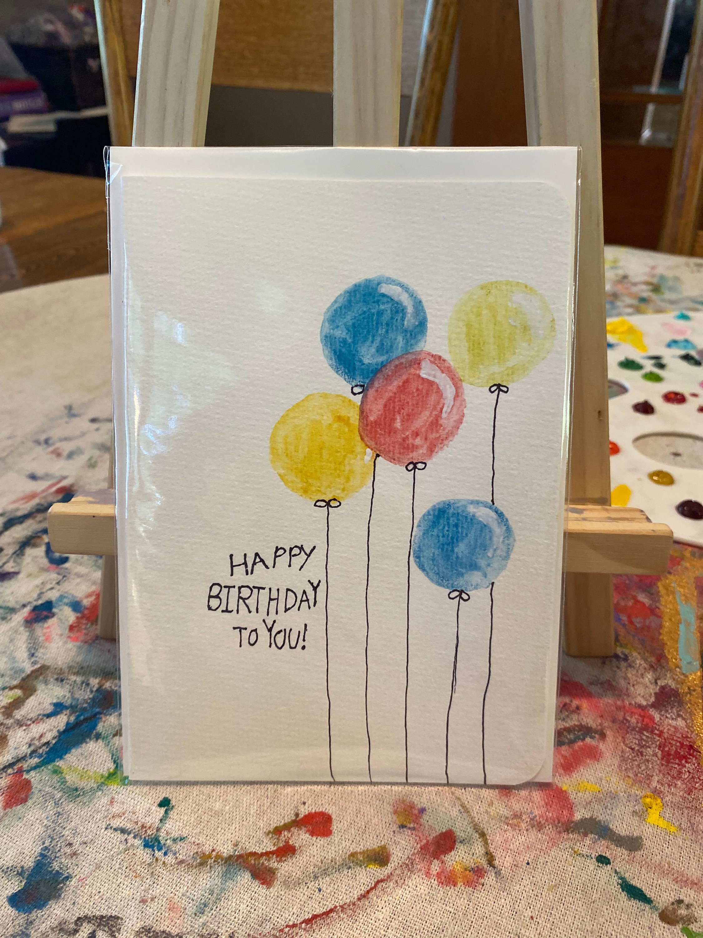 Hand Painted Watercolor Birthday Cards - Etsy