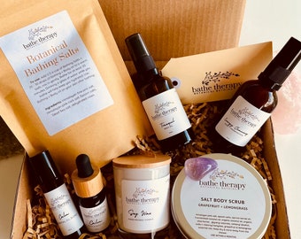 Wellness Package for Her | Eco- Friendly Relaxation Pamper Hamper | Vegan | All Natural Ingredients | Self Care Gift Box