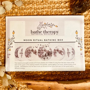 Moon Ritual Box New Moon & Full Moon Ritual Bath Box, Crystals ...