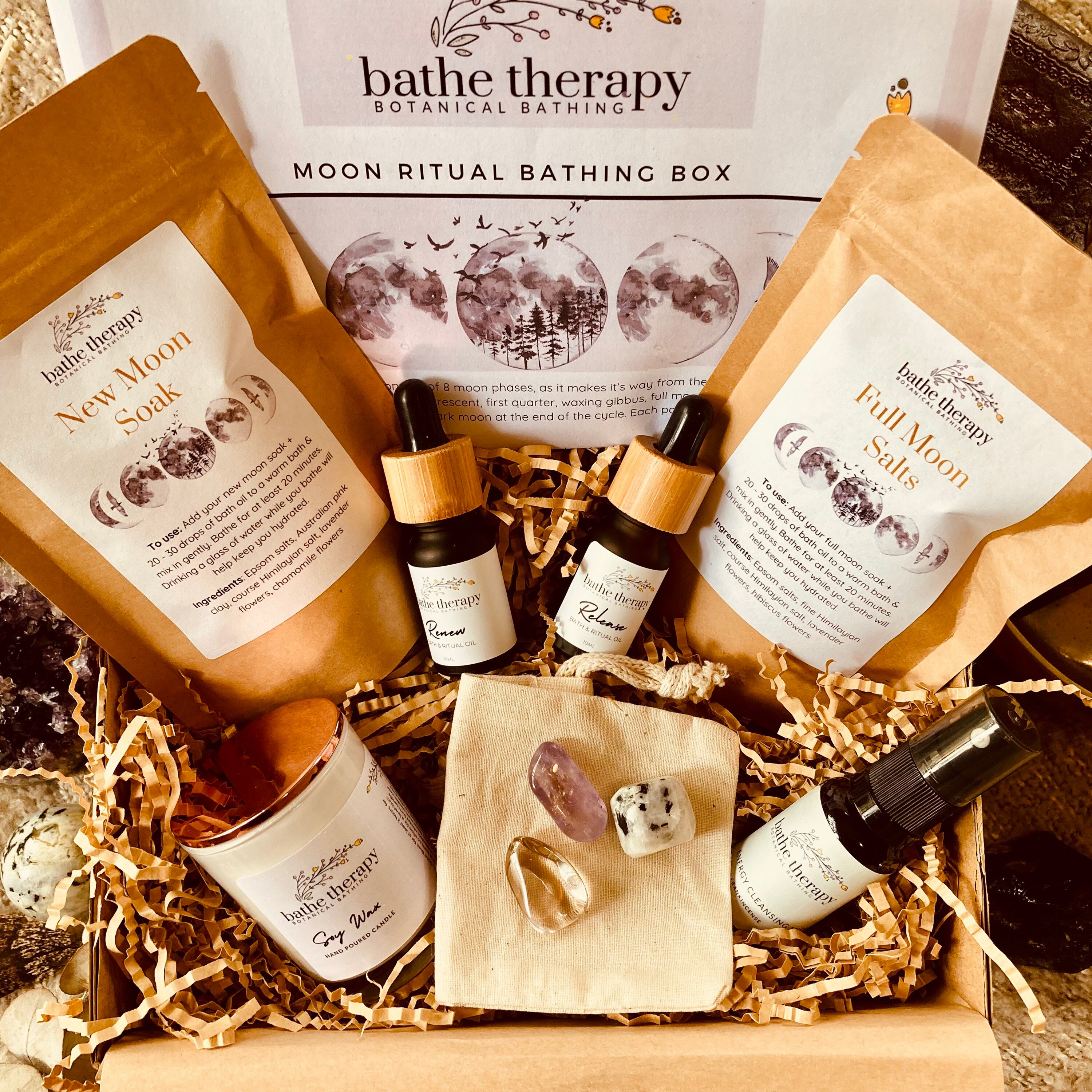 Moon Ritual Box New Moon & Full Moon Ritual Bath Box - Etsy