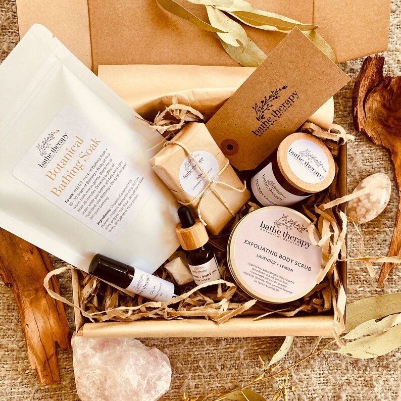 Self Care bath Soak Gift Box for her/Christmas gift for Etsy