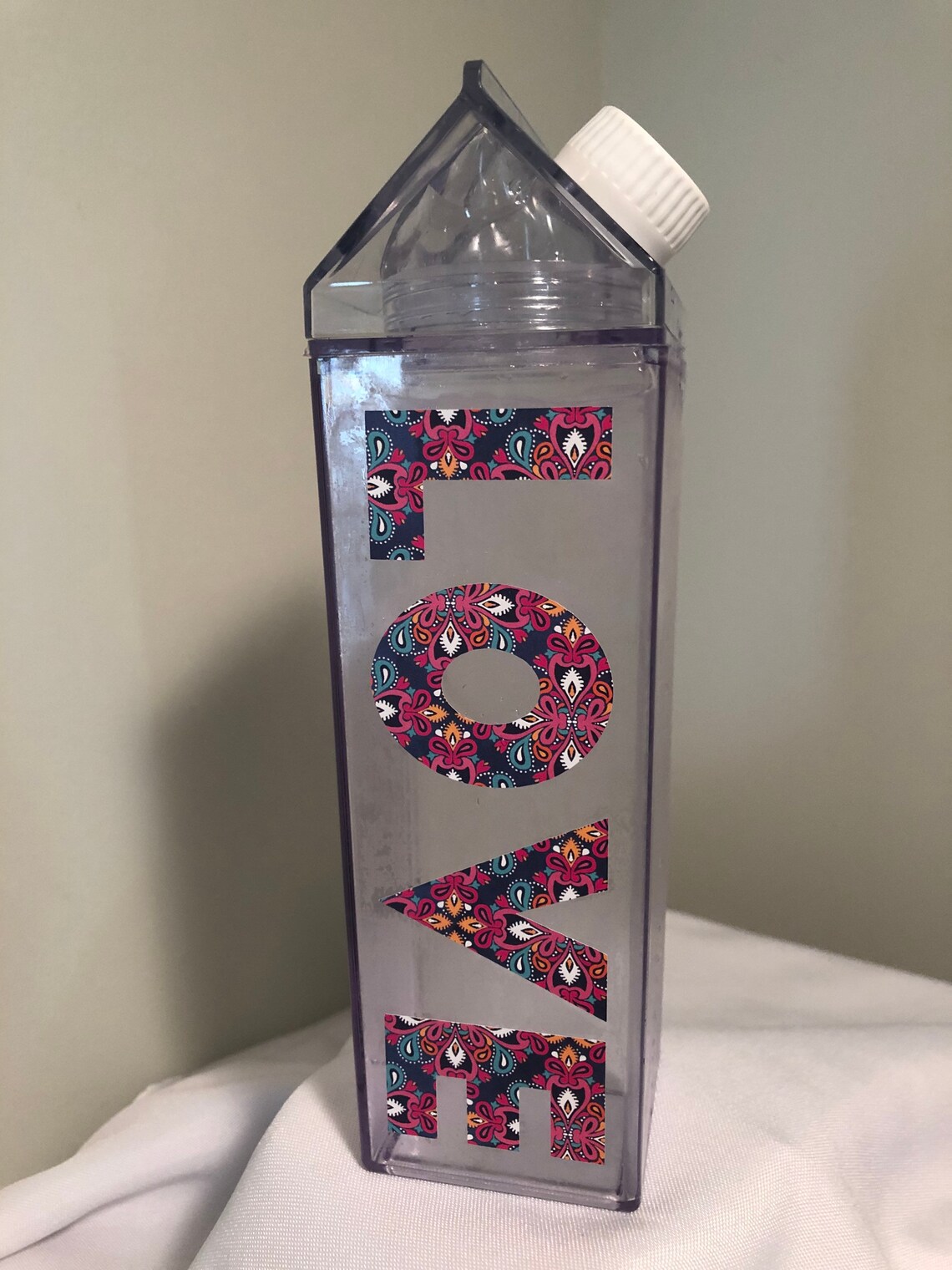 Milk Carton Water Bottle Customized Etsy