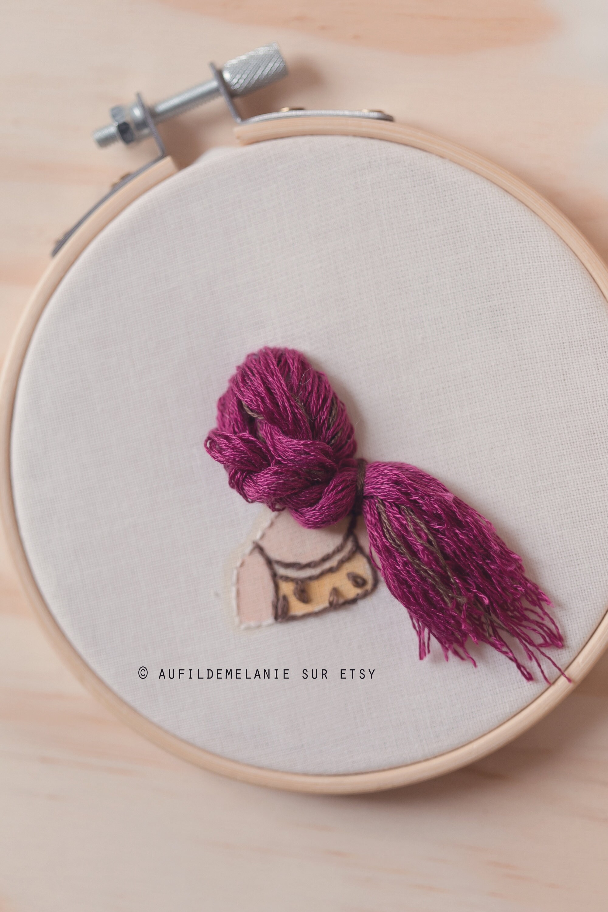 Broderie La Fille Aux Cheveux Rouges 