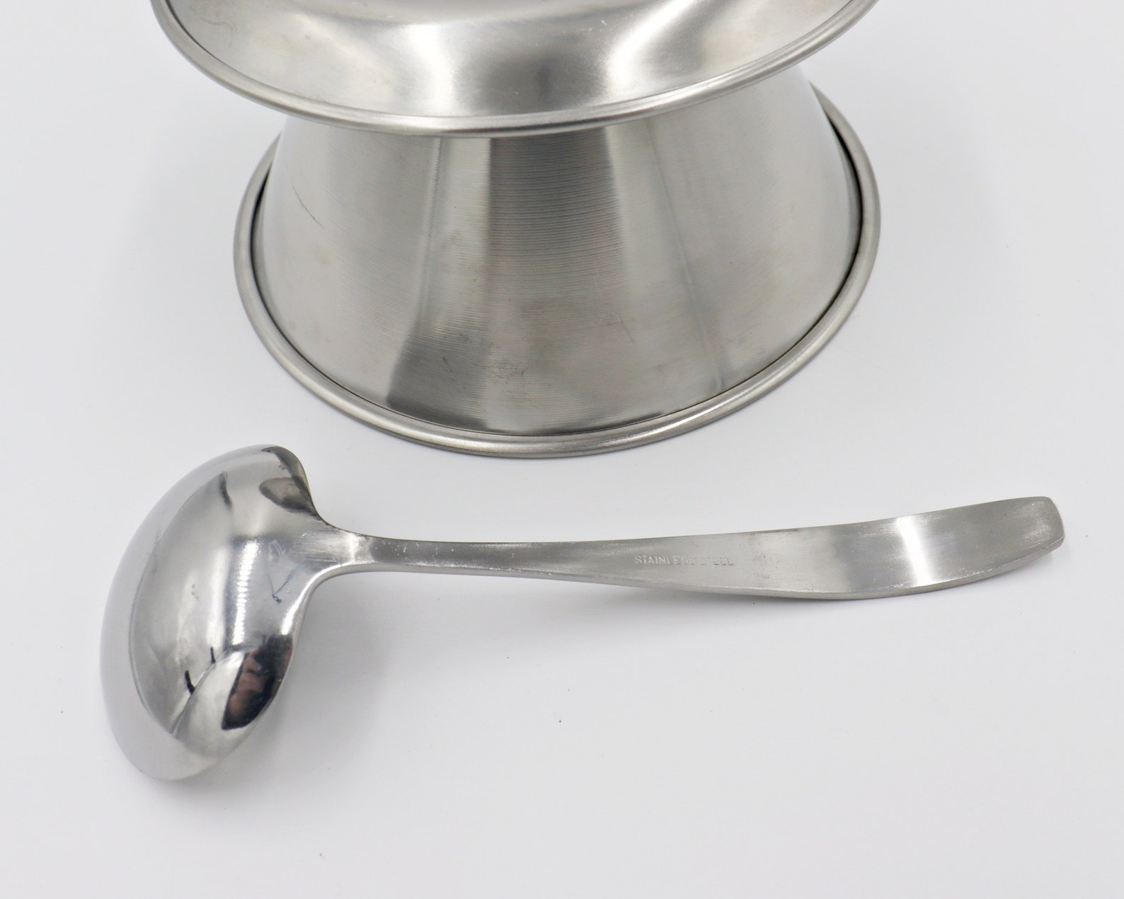 Vintage Stainless Gravy bowl and Ladle l Stainless Steel l Etsy