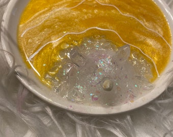 Geode trinket dish