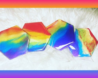 Rainbow coaster set