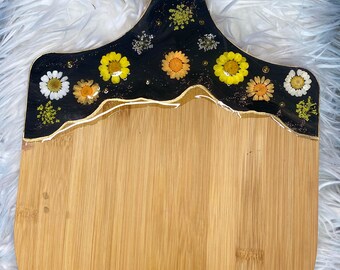 Resin Flower Serving board